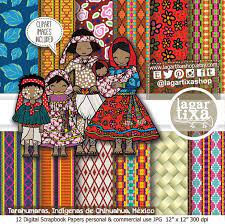 Familias De Chihuahua Mexico Tribe Tribal Patterns Digital Paper Indian Patterns Backgrounds For Blog Handmade Works Digital Paper Digital Scrapbook Paper Handmade Art
