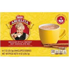 Only for cold winter days, enjoy it with family and friends all year long. Nestle Abuelita Hot Chocolate Mix 8ct
