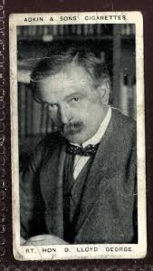 Tobacco Card, Adkin, NOTABILITIES, 1915, Rt Hon D Lloyd George PC MP, #7