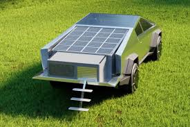Pop up camper solar panel. This Solar Powered Trailer Pops Up To Embrace Multi Purpose Living In Your Cybertruck Yanko Design