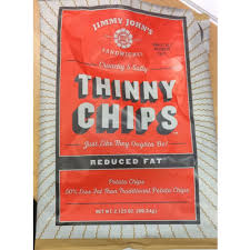 Calories In Thinny Chips Potato Chips From Jimmy Johns
