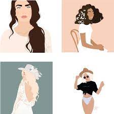 Regarding his style, he often emphasize nothingness and empty space to show the elegance of simplicity. Self Portrait Illustration Vector Faceless Minimalist Or Detailed Individual Digital Portrait Cartoon Caricature Art Unique Logo In 2021 Portrait Illustration Faceless Portrait Digital Portrait