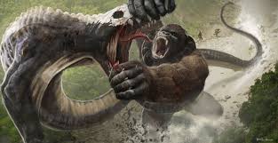 That serves as an origin story for king kong. Artstation Kong Skull Island 2017 Legendary Karl Lindberg King Kong Skull Island King Kong Art Skull Island
