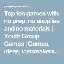 Our favorite youth group games that are not only fun to play, but also deal with various issues our young people are facing. Top Ten Games With No Prep No Supplies And No Materials Youth Group Games Games Ideas Icebreakers Youth Group Games Youth Group Youth Group Games Indoor