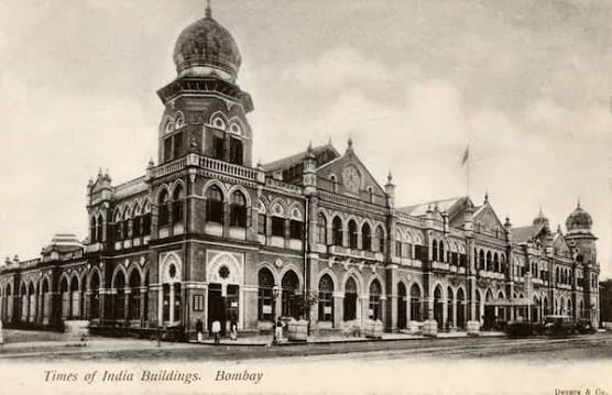 Times of India Buildings, Bombay (Mumbai), circa 1910 Print. Art Prints, Posters & Puzzles from Mary Evans