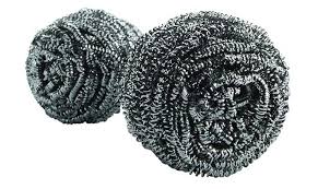 When there's a really dirty pot or pan that i have to scrub i always use one of these steel wool soap pads. Scotch Brite Non Rust Stainless Steel Scrubber Cool Tools