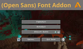 There are thousands of minecraft resource packs to choose from, bringing almo. Font Addon Open Sans Minecraft Texture Pack