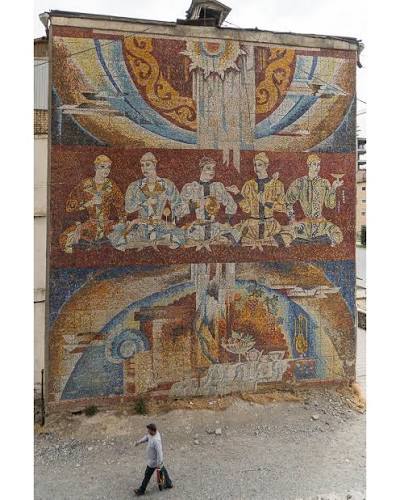 Soviet-era mosaics in Central Asia Photos: Architectonic Travels 1. Plant “Kazakhselmash”, Astana Kazakhstan 2. Former Young Pioneer Camp, Lake Issyk-Kul Kyrgyzstan 3. Residential building, Panjakent Tajikistan (1994/Komil Yodgorov) 4. Residential ...
