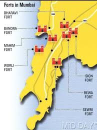 Fort Mumbai map - Mumbai fort area map ...