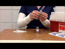 Withdrawing Medication From A Vial - Youtube