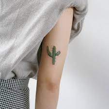 Cactus skull tattoo by jonas nyberg. Cactus Tattoo On The Back Of The Right Arm