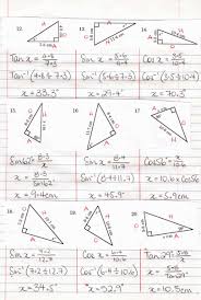 8 Cosecant And Secant Trig Ratio Worksheet Math Aide Math Math Worksheet Worksheets