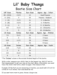 11 cogent crochet size chart for babies