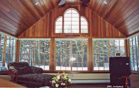 A high ceiling, especially one that rises to a peak in the center. What Is A Cathedral Ceiling And Why Would Your Porch Or Sunroom Want One Suburban Boston Decks And Porches Blog