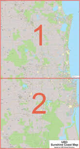 Sunshine coast has grown by 6,452 since 2015, which represents a 1.86% annual. Sunshine Coast 2 Sheet Ubd Map Buy Map Of Sunshine Coast Mapworld
