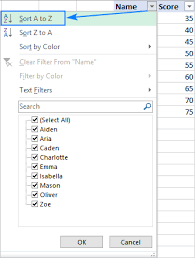 · for loop from i=0 to i How To Alphabetize In Excel Sort Alphabetically Columns And Rows Ablebits Com
