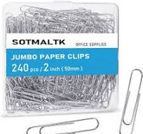 Jumbo Paper Clips, 240Pcs 2 Inch Large Silver Paper Clip ...