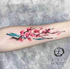 Traditional cherry blossom tattoo on forearm. Cherry Blossom Tattoos For Men Ideas And Inspiration For Guys Blossom Tattoo Cherry Blossom Tattoo Pretty Flower Tattoos