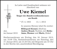 Kategorie ist die stufe des bundesverdienstkreuzes nicht bekannt, soll der artikel bis zur klärung in der. Traueranzeige Familienanzeigen Todesanzeigen Idowa Markt