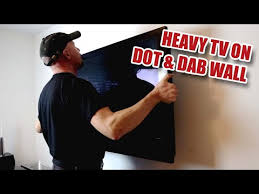 Hanging A Heavy Tv On Dot And Dab Plasterboard Using Wall Bolts Youtube