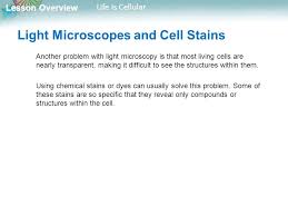 Third, it allows researchers who observe evidence of cellular structure in unknown objects to make predictions about the object, such as it is a liven thing and it can reproduce itself. Lesson Overview 7 1 Life Is Cellular Ppt Download