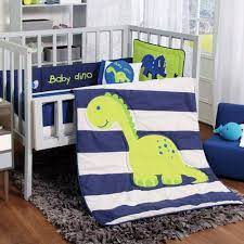 New Blue White Green Baby Dino Dinosaur Crib Bedding Nursery Set 6pc Crib Bedding Boy Baby Dinosaur Nursery Dinosaur Crib Bedding
