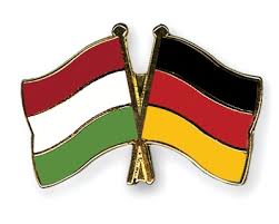 Hungary's national flag is made up of three horizontal stripes of red, white and green. Crossed Flag Pins Hungary Germany Flags