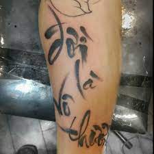 Tattoo In Vietnamese Brush Calligraphy Style Life Is Impermanent Tattoos Calligraphy Tattoo Matching Tattoos Couple