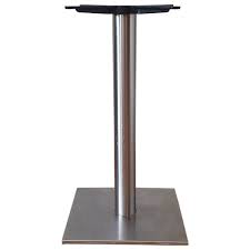 Our table bases come in a variety of ornamental and contemporary styles and finishes such as cast iron, aluminum, chrome and stainless steel. Secondhand Chairs And Tables Table Bases 4x Used Brushed Stainless Steel Table Base Product Code Mf3246 Peterborough Cambridgeshire
