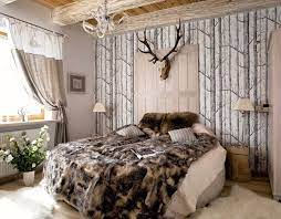 The beds are constructed of elegant pine wood with a rich protective finish that further enhances the natural beauty of the wood grains. Bedroom In The Wild Forest Lodge Style Bedroom Hunting Decor Bedroom Bedroom Design