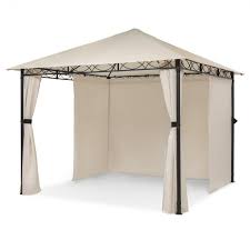 Pavilion garten , biergarten at epcot: Mondo Gartenpavillon Partyzelt Gazebo 295x262x295 Stahl Polyester Beige