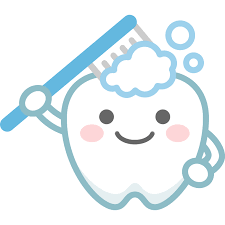 歯のイラスト 歯磨きをする可愛い歯のキャラクター 歯磨き イラスト 歯 イラスト イラスト