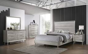 Ramon Metallic Silver Retro Mid Century Sparkle Bedroom Collection Las Vegas Furniture Store Modern Home Furniture Cornerstone Furniture Bedroom Sets Queen Modern Bedroom Furniture Bedroom Set