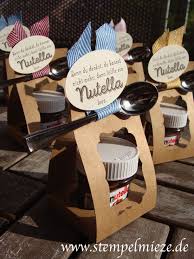Stampinup Nutella 3 Giveaway Goodie Stempelmieze Geschenke Kleine Geschenke Selbstgemachte Geschenke