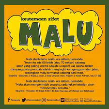 Akhlak Malu Motivasi Islam Sahabat