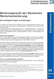 Aufsicht über die träger der gesetzlichen rentenversicherung. Befreiungsrecht Der Deutschen Rentenversicherung Pdf Kostenfreier Download