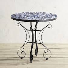 Pier 1 Imports Chloris Blue Mosaic Bistro Table 375 Liked On Polyvore Featurin White Patio Furniture Outdoor Patio Furniture Sets Outdoor Dining Furniture