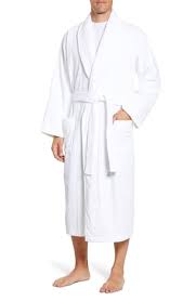 Ashton Waffle Terry Robe In White