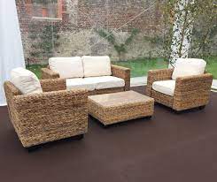 Can you keep rattan furniture outside? Indoor Natural Rattan Sofa Set Furniture4events