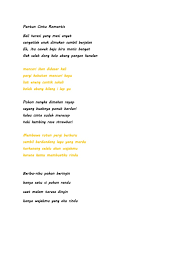 May 17, 2010 · pantun romantis bahasa sasak lombok mun kepait nyelem nyelili maraq kisap beceraken mun bedait dalem mimpi maraq idap jari penganten goroq2 gaji piringku belah empat ama. Pantun Cinta Pdf