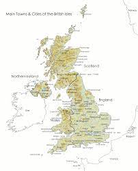 Low prices on map of the united kingdom Map Of Major Towns Cities In The British Isles Britain Visitor Travel Guide To Britain