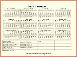 Calendar 2019 Holidays Https Www 2019calendarprintabletemplate Com 2019 Calendar Holidays Html