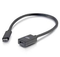 1ft (0.3m) USB-C to C 3.2 (Gen 1 5Gbps) Male to Female Extension Cable