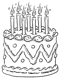 This coloring page contains a birthday message and a cake to color in and give to a friend or family member on their birthday. Birthday Cake Printout Novocom Top