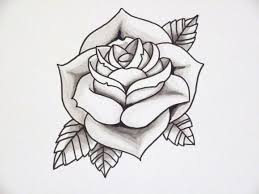 Traditional Rose Tattoo Outline 22591 Traditional Rose Tattoos Tattoo Outline Rose Tattoos
