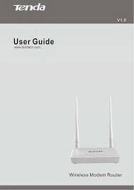 D302 Wireless N300 Adsl2 Modem Router User Manual Shenzhen Tenda Technology