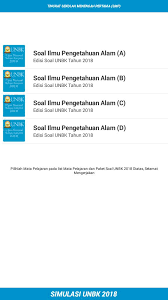 Soal try out unbk ipa kelas ix smp n 2 pangururan tp 20182019 simulasi unbk smp tp 20182019 secara online petunjuk. Unbk Smp 2018 Ujian Nasional For Android Apk Download