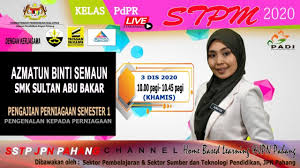 Adalah diharapkan dengan blog ini dapat menjadi satu medan interaksi antara guru pendidikan islam sekolah rendah negeri pahang dengan pihak pengurusan khususnya di sektor pendidikan islam, jabatan. Jabatan Pendidikan Negeri Pahang Kelas Pdpr Stpm Pengajian Perniagaan Semester 1 Youtube