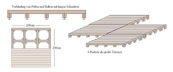 Die alte terrasse aus holz war in die jahre gekommen und die schäden einfach zu groß um sie auszubessern. Bauanleitung Holzterrasse Bauplan