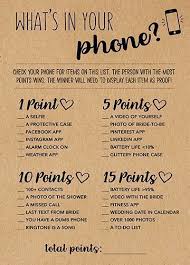 What S In Your Phone Bridal Shower Games Printable Etsy Bridal Shower Decorations Rustic Printable Bridal Shower Games Rustic Baby Shower